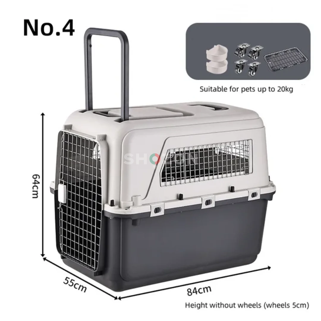 Pet Carrier with Wheels for Easy Travel
