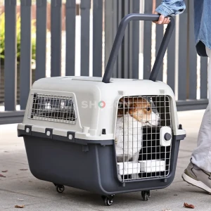 Pet Carrier with Wheels for Easy Travel
