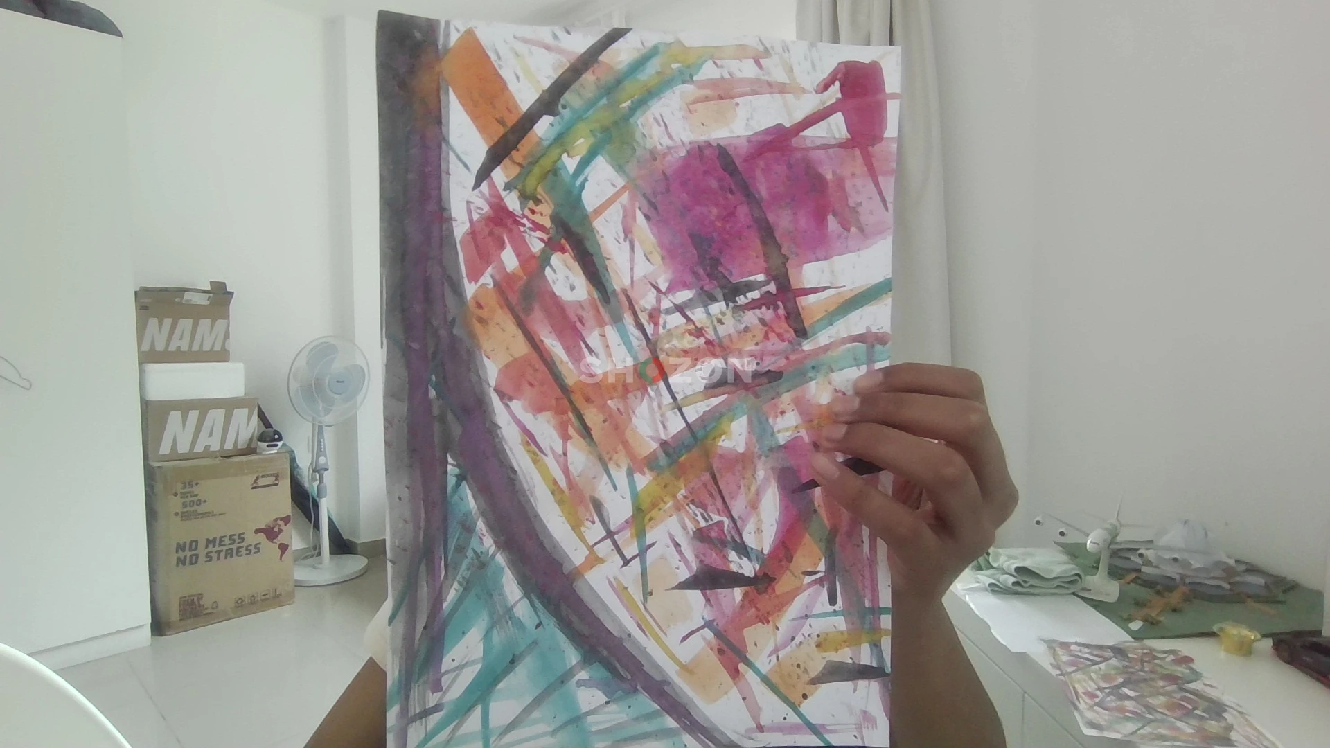 Vibrant Abstract Art Piece – Unique and Eye-Catching! Limited Time 5th December