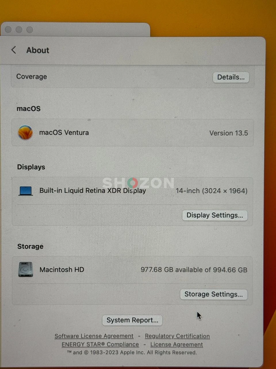 Apple Macbook m2 pro 14 inch 1 tb ssd 16 gb ram