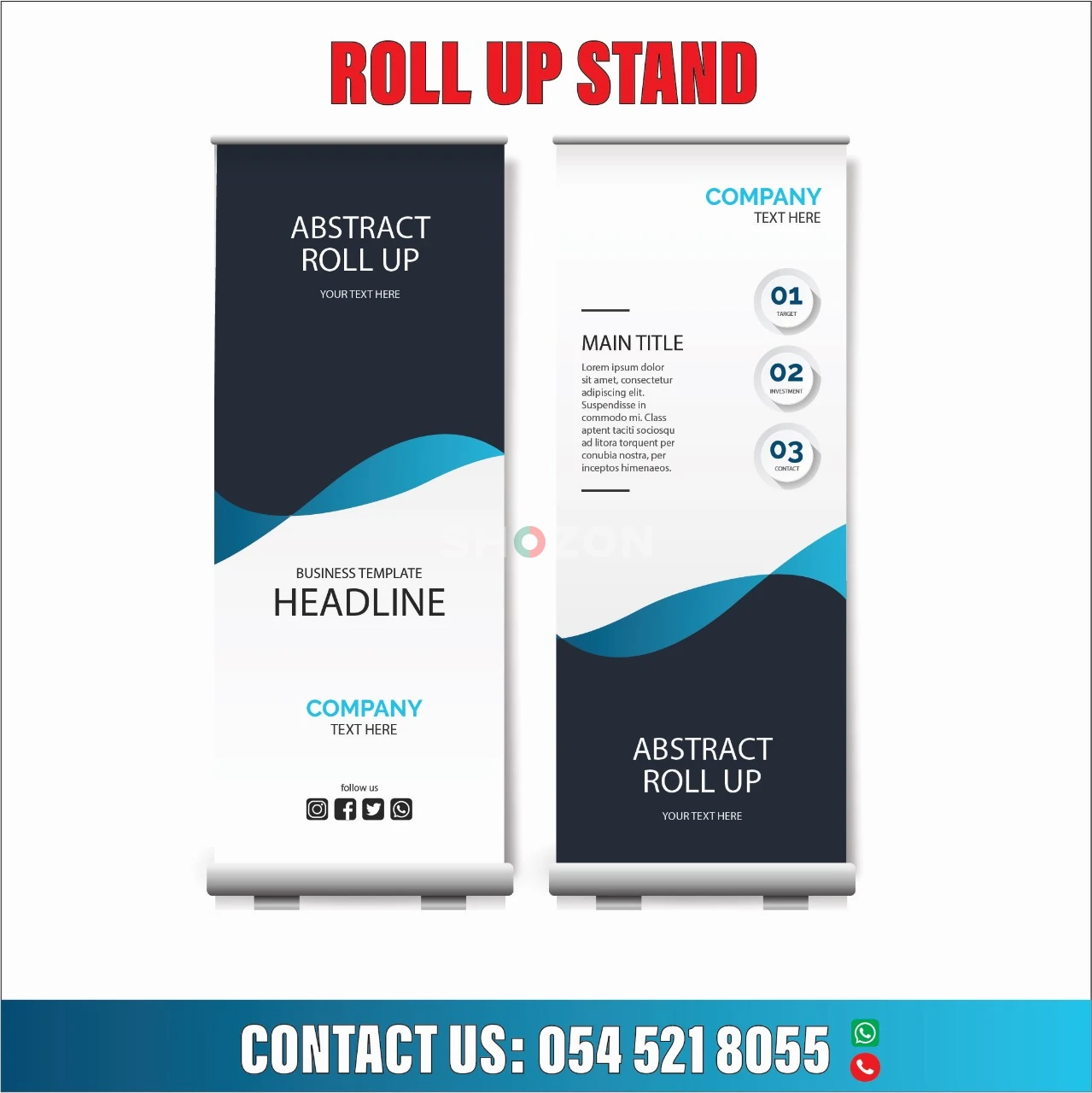 rollup stand 