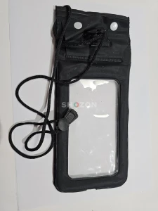 Durable Black waterproof pouch for mobile smartphones waterproof bag