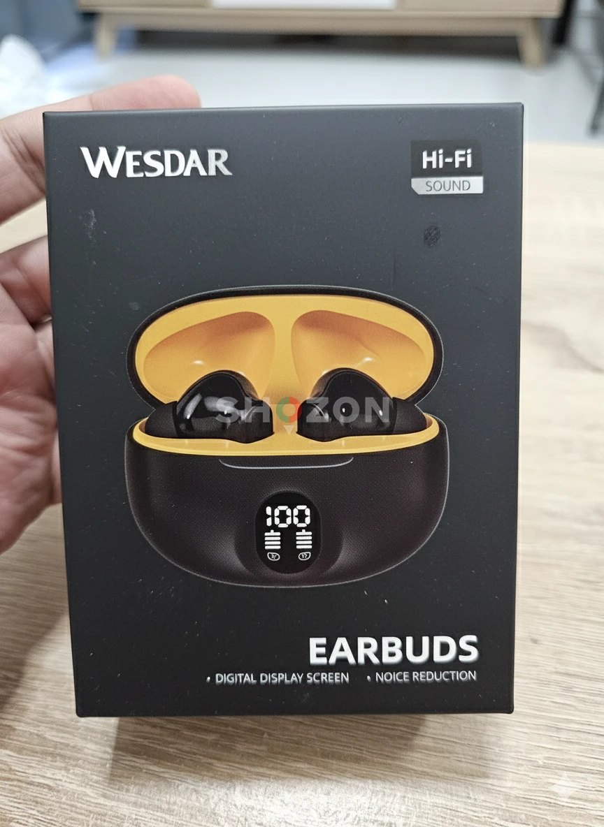 Wesdar Hi-Fi Earbuds with Noise Reduction Headset Wireless Headphones Gift Men