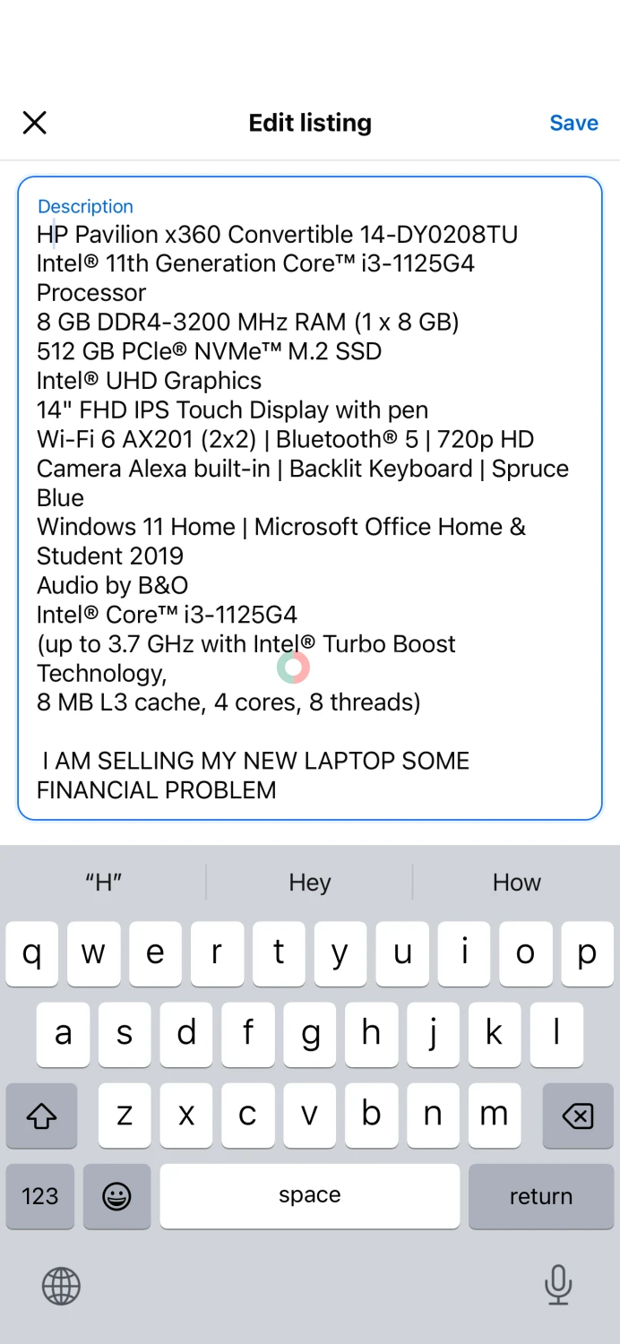 HP pavilion x360 14-DY0208TU