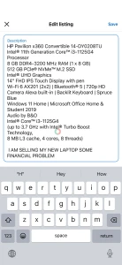 HP pavilion x360 14-DY0208TU