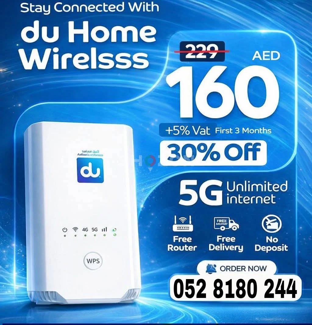 du Home Wireless Router – 5G Unlimited Internet Deal!