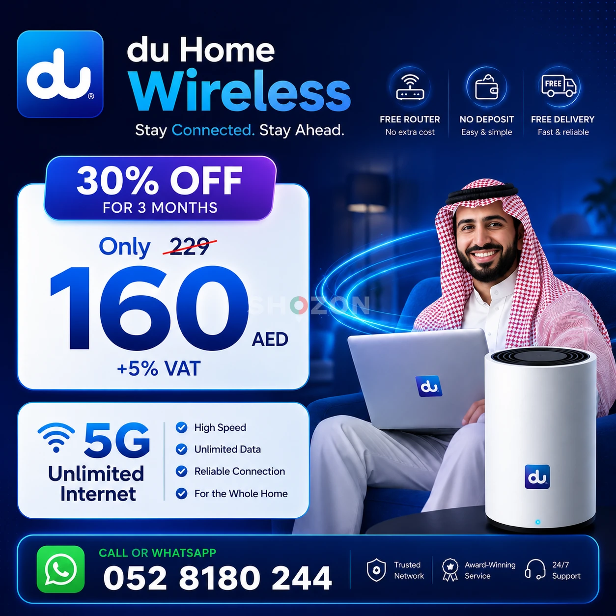 5G DU HOME WIFI INTERNET SERVICE 