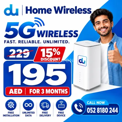 Du home wifi internet 15% discount across uae