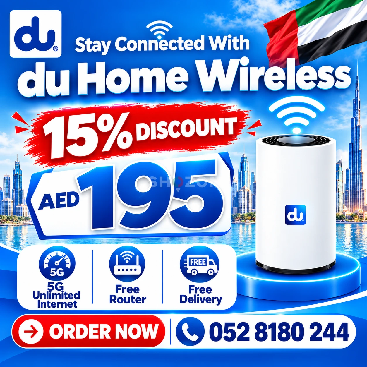 du home wireless 15% discount | Free delivery 
