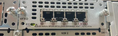 Cisco 4FXO NIM Voice Interface Card