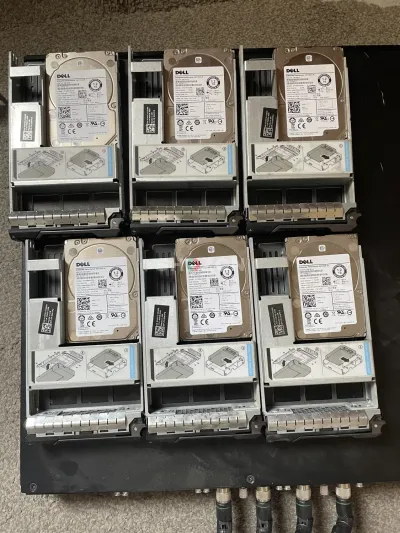 Dell 1.2TB SAS Server Hard Drives with Trays