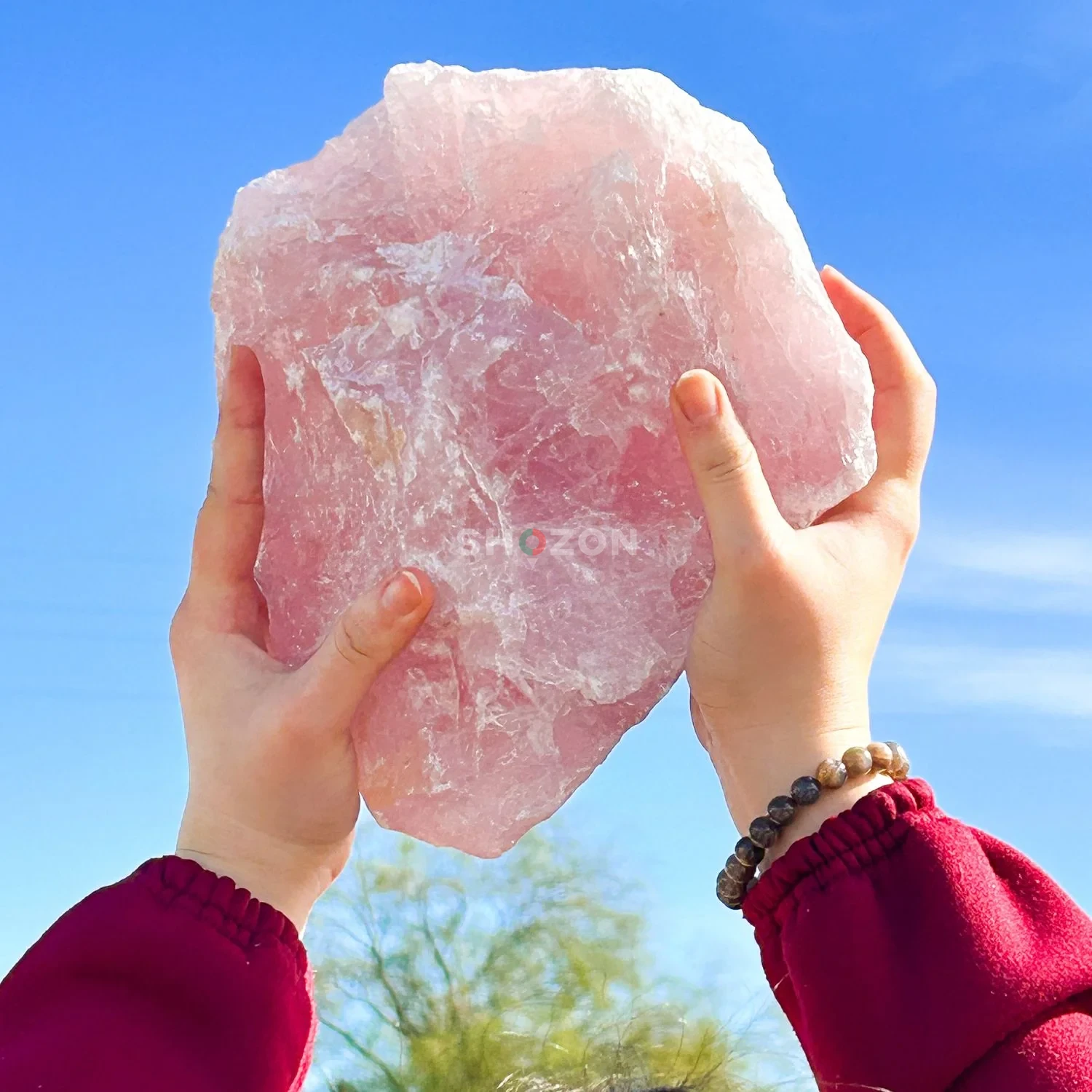 Rose Quartz Healing Energy Dubai crystal - Luxury gemstone Natural Gem Stone Raw Pink Rock