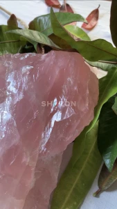 Rose Quartz Healing Energy Dubai crystal - Luxury gemstone Natural Gem Stone Raw Pink Rock