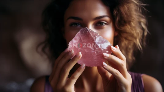 Rose Quartz Healing Energy Dubai crystal - Luxury gemstone Natural Gem Stone Raw Pink Rock
