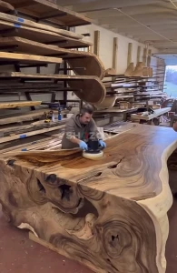 Live Edge Dining Table Exotic Wood up to 3-6m lenght Dubai Delivery 