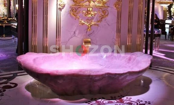 PRIME Bathtube Gem Stone ONYX QUARTZ ROSE 