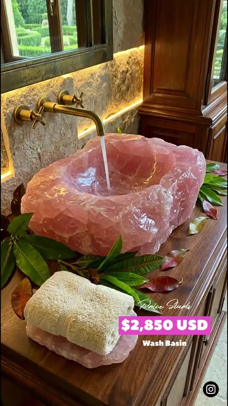 Premium Wash Basin Quartz Rock Natural Sink vessel bowl 
