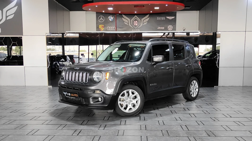 AED 900 P.M | 2017 JEEP RENEGADE MASTER LONGITUDE | UNDER WARRANTY | GCC | FULL PANORAMIC VIEW