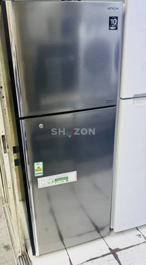 Hitachi Inverter Top-Mount Refrigerator – Stainless Steel – Excellent Condition