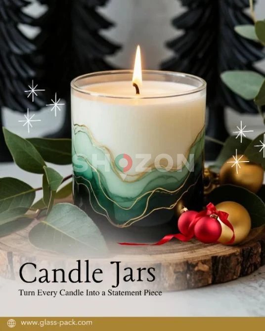 Luxury Candle Glass Jars for Home Fragrance Brands, Dubai
