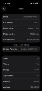 iPhone 17 Pro for sale