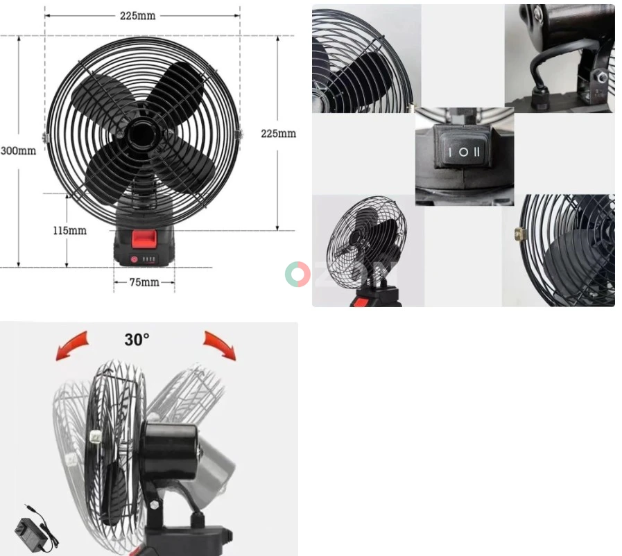 Wireless Camping Fan- DELIVERY IN UAE ONLY+ Cash On Delivery-PRICE INCLUDE TAX NO HIDDEN CHARGES 