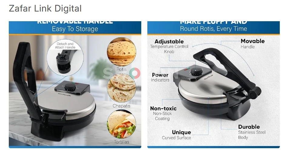 Roti Maker Machine - UAE ONLY Cash On Delivery