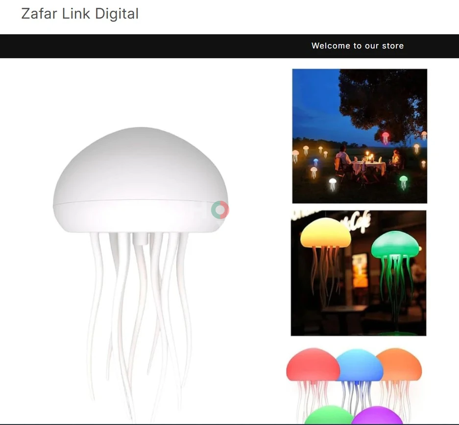 Rechargeable Jellyfish Table Lamp (UAE only) Cash on Delivery