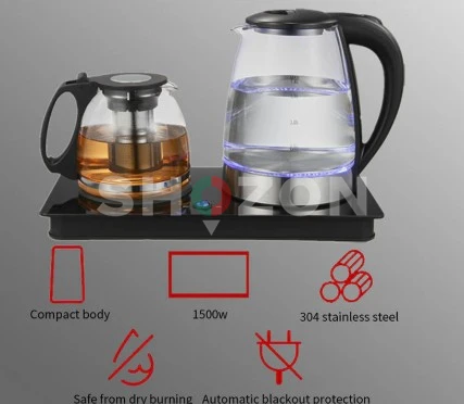 Illuminated 1.7L Glass Kettle - Boiling Water Made Beautiful!