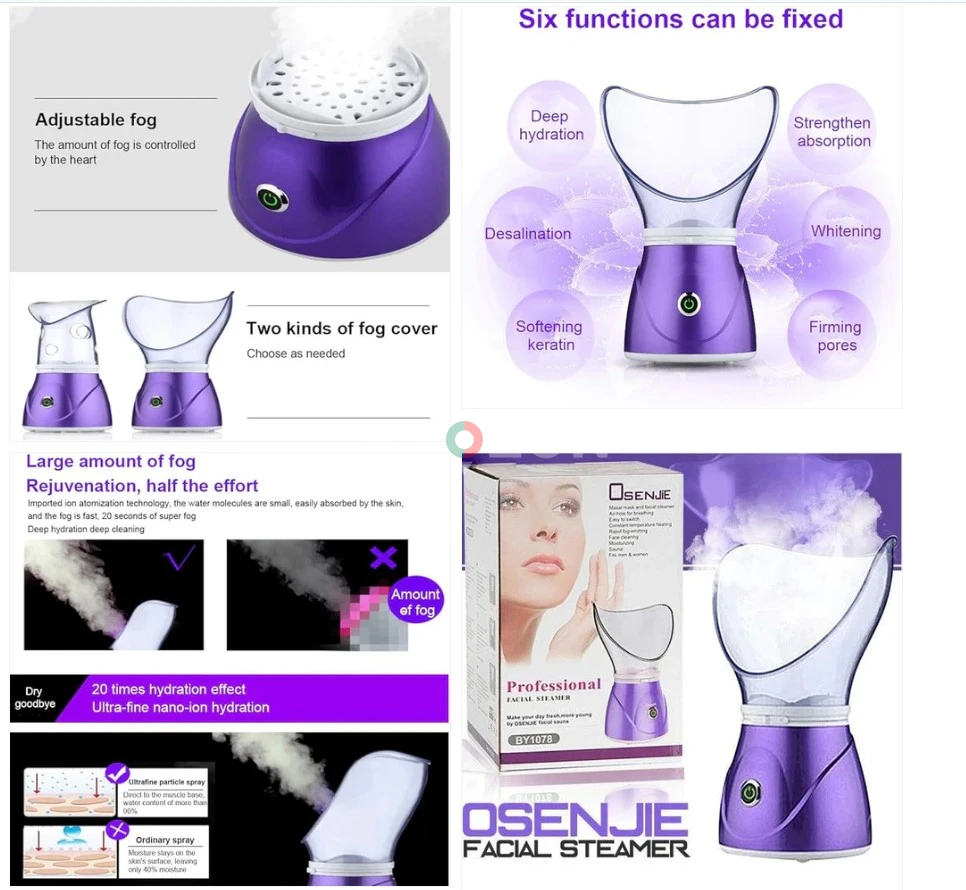 Professional Facial Steamer - Deep Pore Cleansing & Skin Hydration Device