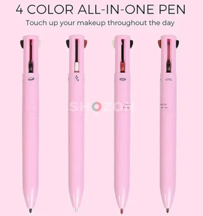4-in-1 Makeup Pen | Eyeliner, Highlighter, Lip Liner & Brow Liner