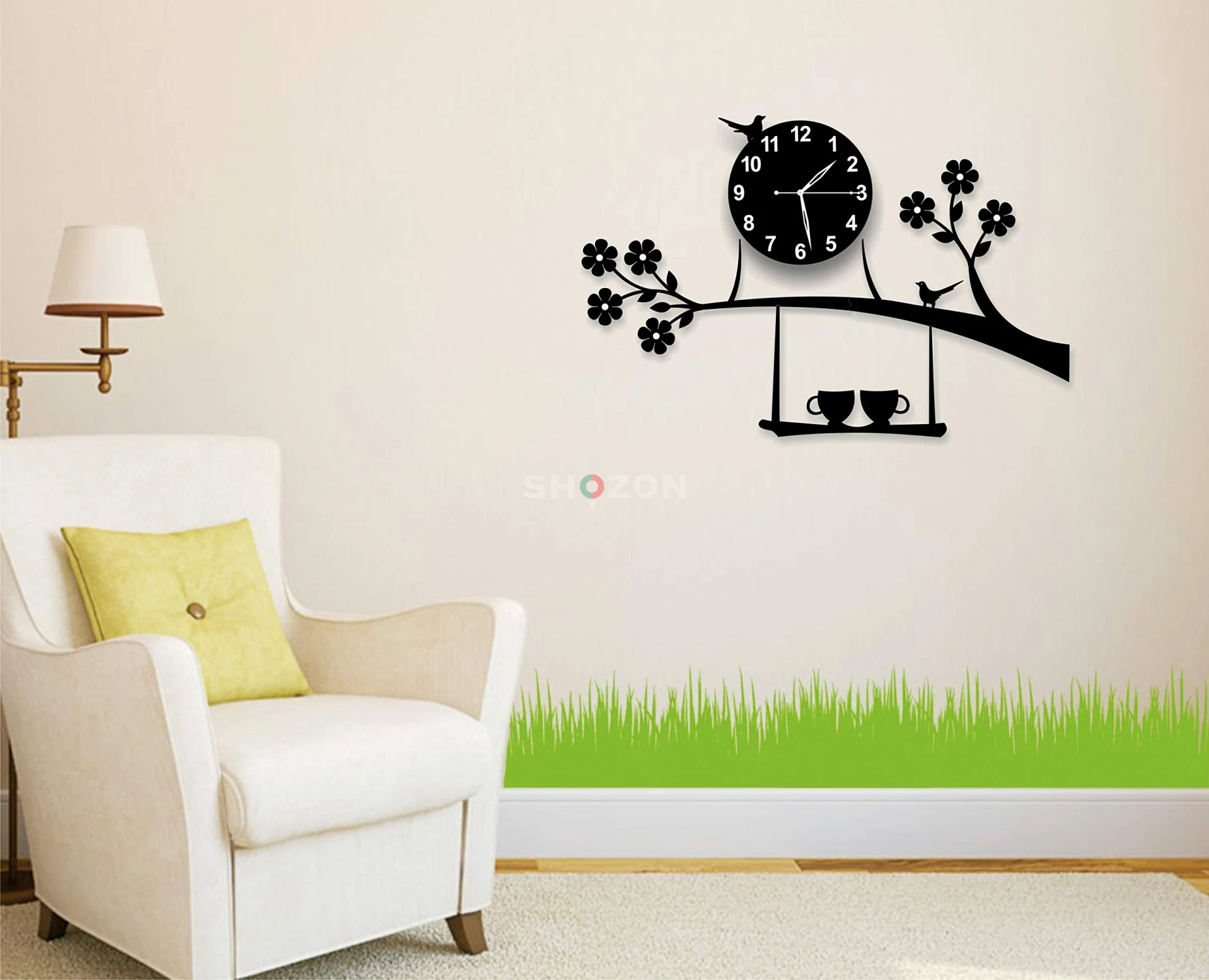 Stylish Wall Clock with Nature Design – Perfect for Your Home!