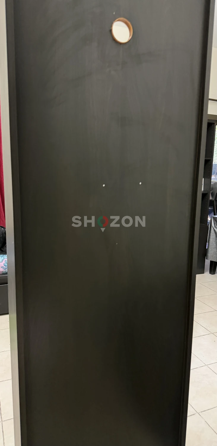 IKEA sturdy black book cases and cupboard