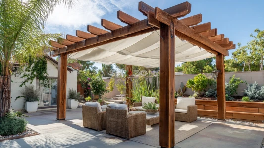 woode Pergola