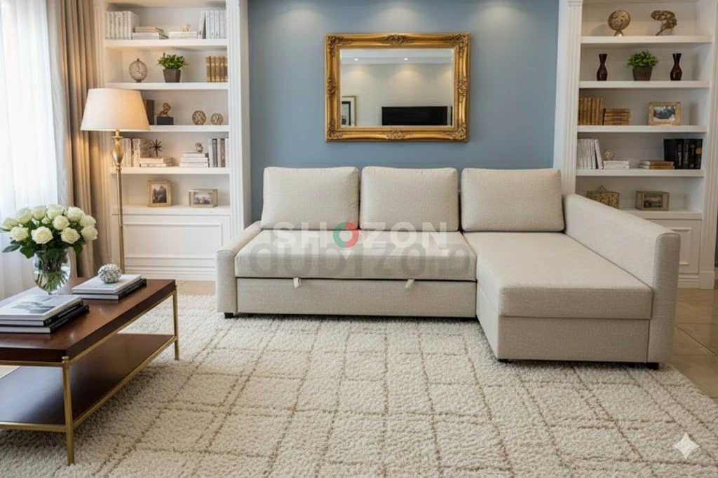 Ikea brand sofa bed with storage 