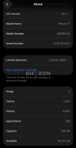 Apple Iphone 17 - 256GB - White