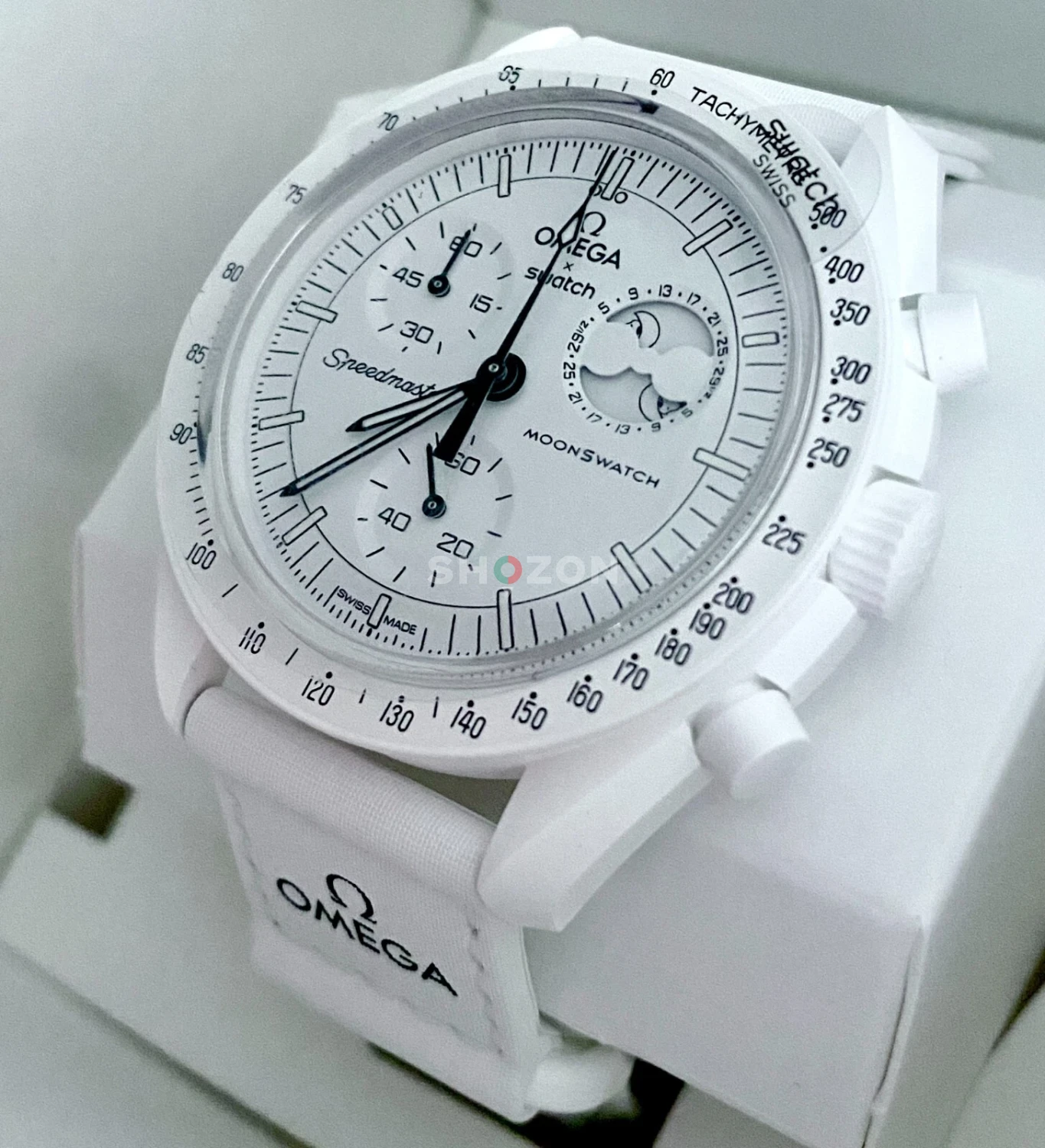 Swatch x Omega White Snoopy Mission To The Moon