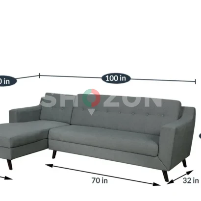 Amanda RHS L-Shaped Sectional Sofa – Ansary Furniture by Corner Lounger Couch