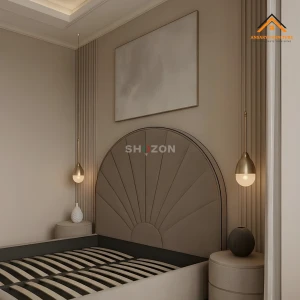 Arch Sunburst Velvet Bed Frame