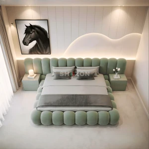 Modern Bubble Upholstered Bed Frame