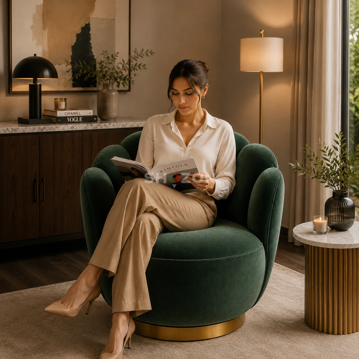 Opulent Velvet Armchair
