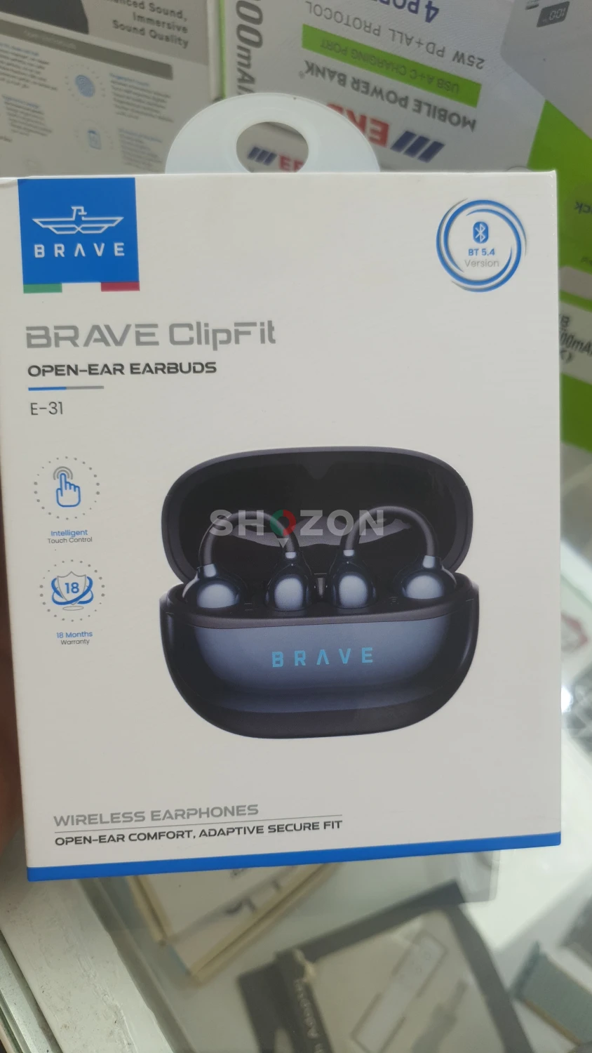 Brave clipfit earbuds