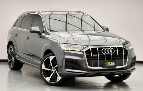 2022 Audi Q7 55 TFSI Quattro S-Line, 1 Year Warranty Unlimited KM, Service History, GCC