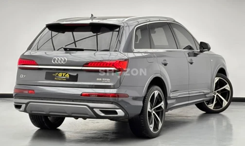 2022 Audi Q7 55 TFSI Quattro S-Line, 1 Year Warranty Unlimited KM, Service History, GCC