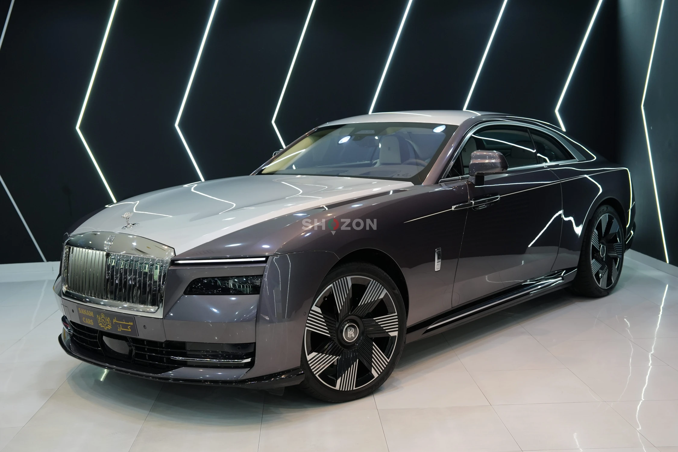 2025 Rolls-Royce Spectre, Two-Tone, Bespoke Audio, Starlight, Illuminated Fascia, Dealer Warr + Serv