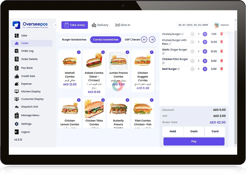 Restaurant pos software dubai |Overseepos 