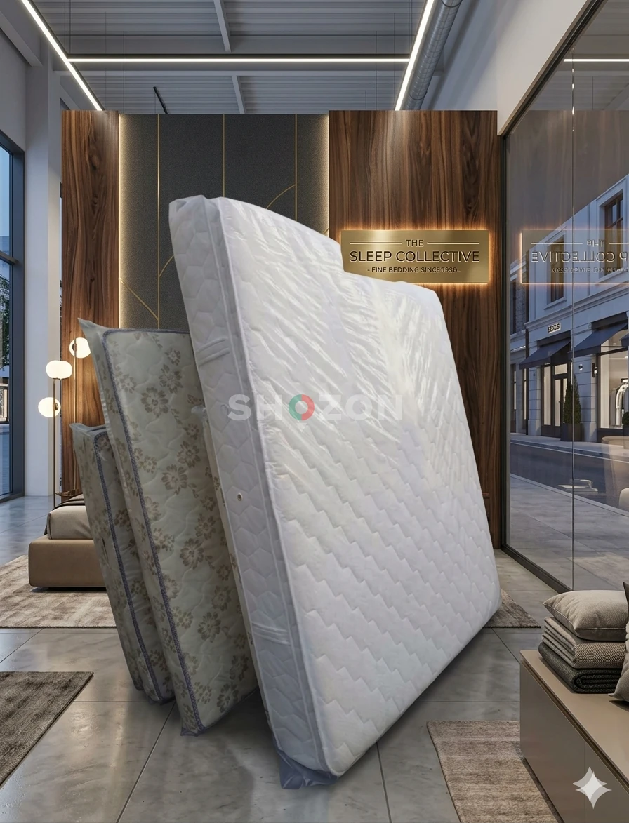 Premium Mattresses – Medical & Spring  Brand new, high-quality mattresses for a perfect sleep.  ​Medical: Firm support for back pain.  ​Spring: Soft, 
