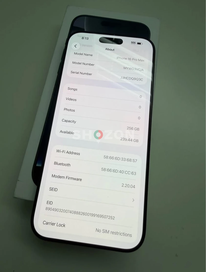 Apple iPhone 16Pro Max – Like New