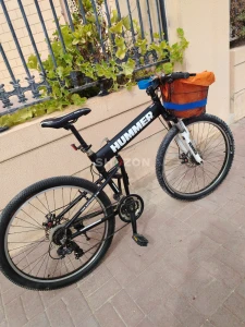 Preowned Hummer 26in MTB Black folding bicycle in excellent condition for sale