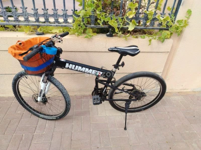 Preowned Hummer 26in MTB Black folding bicycle in excellent condition for sale